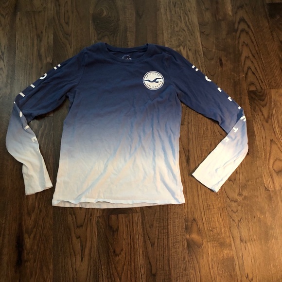 Hollister Long Sleeve Ombré Shirt - Picture 1 of 4